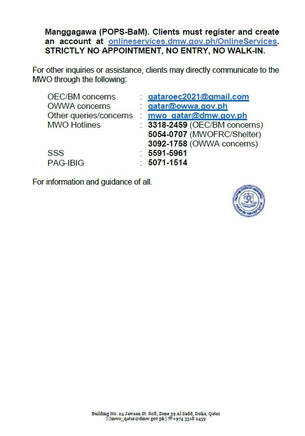 Migrant Workers Office-Qatar Advisory No. 14-290723 (29 July 2023) - 2.jpeg