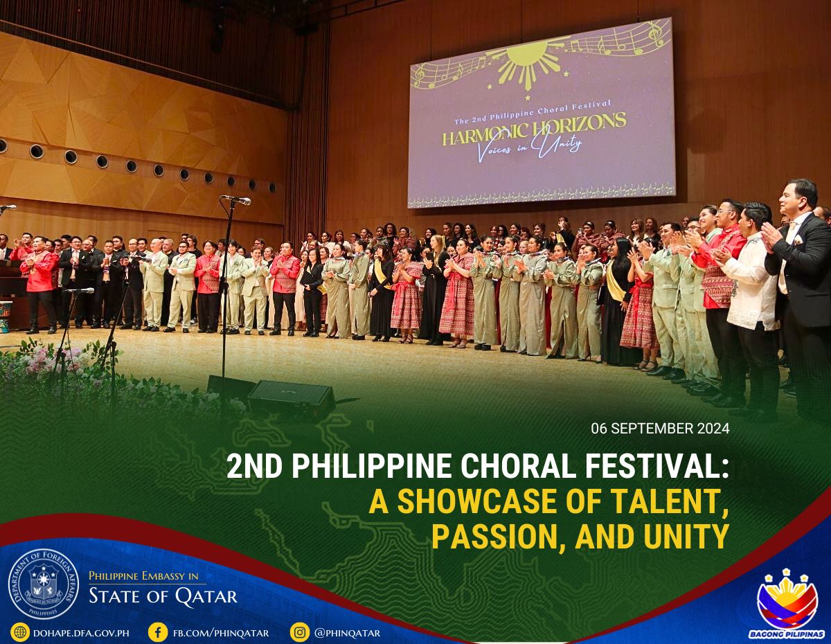 PHOTO 1 2nd Philippine Choral Festival in Doha 08 September 2024